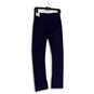 NWT Womens Blue Elastic Waist High Rise Pull-On Ankle Leggings Size Large image number 2