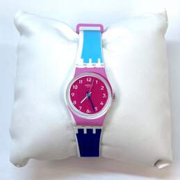 Designer Swatch Swiss Multicolor Water Resistant Quartz Analog Wristwatch