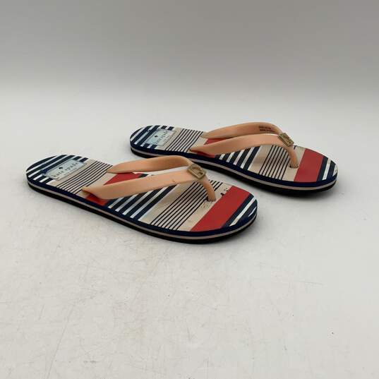 Kate Spade New York Womens Multicolor Stripe Slip On Flip Flop Sandals Size 6M image number 3