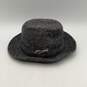 Hanna Hats Mens Blue Grey Wool Tweed Wide Brim Fedora Hat Size Medium image number 3
