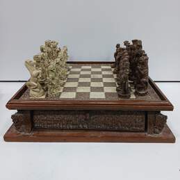 Handmade Chess Board and Pieces alternative image