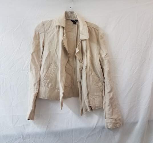 Ann Taylor Women's Cream Linen Blend Jacket Size XS image number 1
