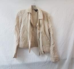 Ann Taylor Women's Cream Linen Blend Jacket Size XS