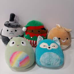 Bundle of 5 Assorted Squishmallow Stuffed Animals
