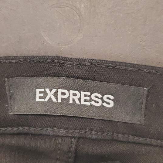 Express Women Black Distressed Jeans Sz10R NWT image number 3