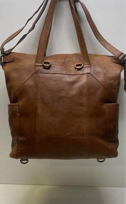 Platania Leather Convertible Backpack Tote Tan alternative image