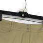 NWT Adidas Womens Beige Flat Front Slash Pocket Golf Chino Shorts Size 10 image number 3