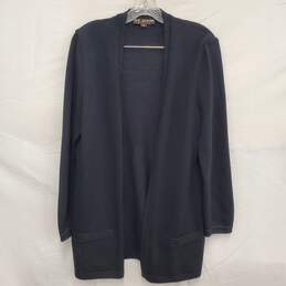 ST. John Basics WM's Black Cardigan Long Sleeve Sweater Size M