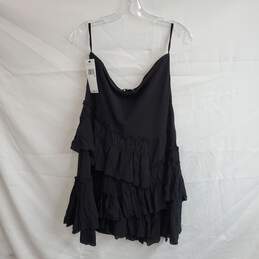 DKNY Black Ruffle Dress NWT Women's Size 10 alternative image