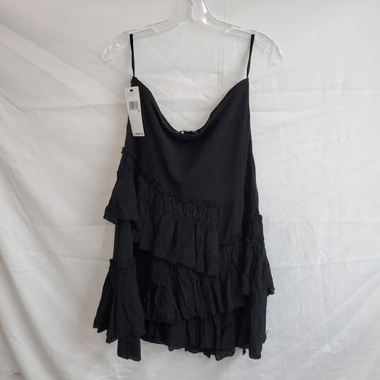 DKNY Black Ruffle Dress NWT Women's Size 10 image number 2