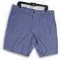 NWT Banana Republic Mens Blue Aiden Flat Front Slash Pocket Chino Shorts Size 38 image number 1