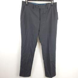 Original Penguin Men Grey Plaid Dress Pants Sz 32 NWT