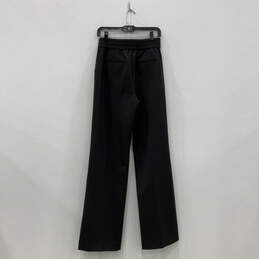 NWT Womens Black Elastic Waist Pull-On Straight Leg Trouser Pants Size 6 alternative image