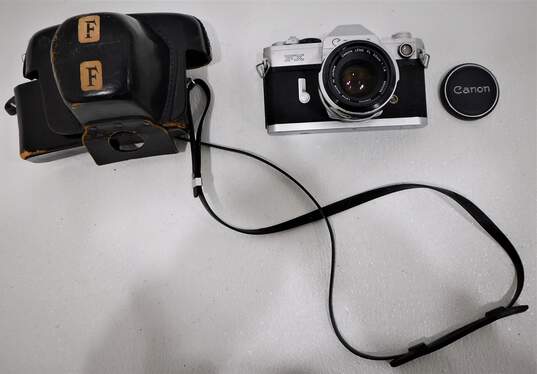 Canon FX SLR 35mm Film Camera W/ Lens & Case image number 1