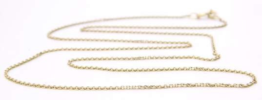 14K Yellow Gold Chain Necklace 1.5g image number 4