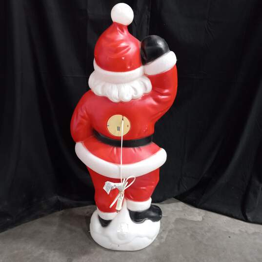General Foam Plastics Dancing/Waving Light Up Santa Blowmold image number 2