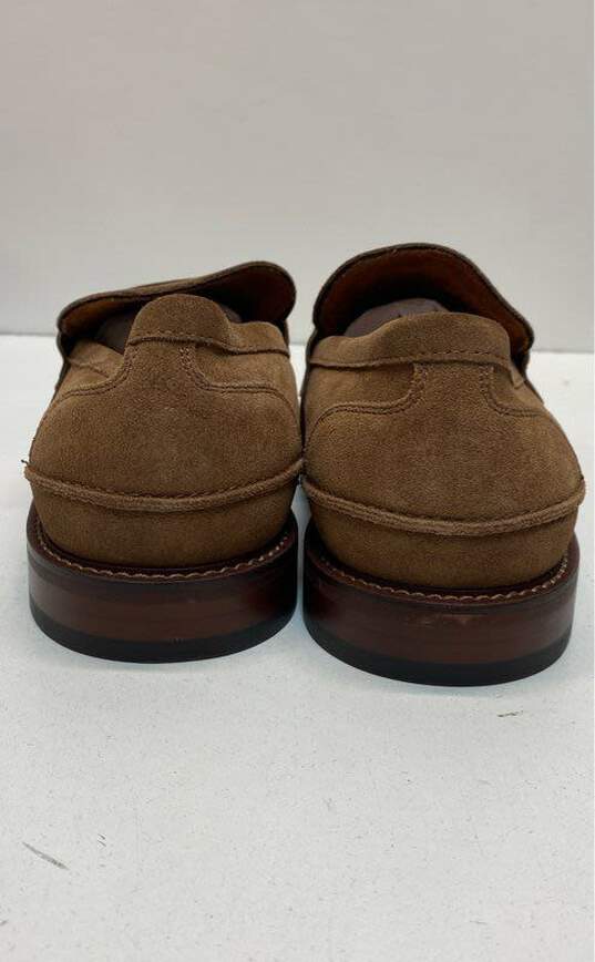 Stacy Adams Marlowe Algonquin Brown Moc Suede Toe Penny Loafers Men's Size 12 image number 5