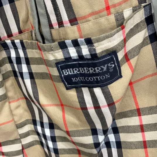 Burberry Mens Beige Long Sleeve Button Up Overcoat Size 52R With COA image number 4