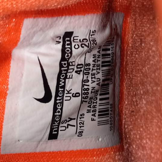 Nike KD Trey 5 III Black Total Orange Basketball Sneakers Size 7Y image number 6