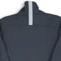 Womens Gray Long Sleeve Quarter Zip Mock Neck Activewear Jacket Size Small image number 4