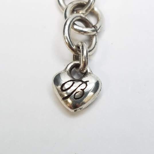 Brighton Silver Tone Enamel Multiple Heart Pendant 19in Necklace 18.4g image number 3