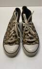 Coach Signature Cardinal Beige Canvas Sneakers Women's Size 8.5 image number 5