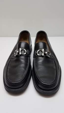 AUTHENTICATED  Salvatore Ferragamo Black Leather Loafers - Men's Sz 10 alternative image