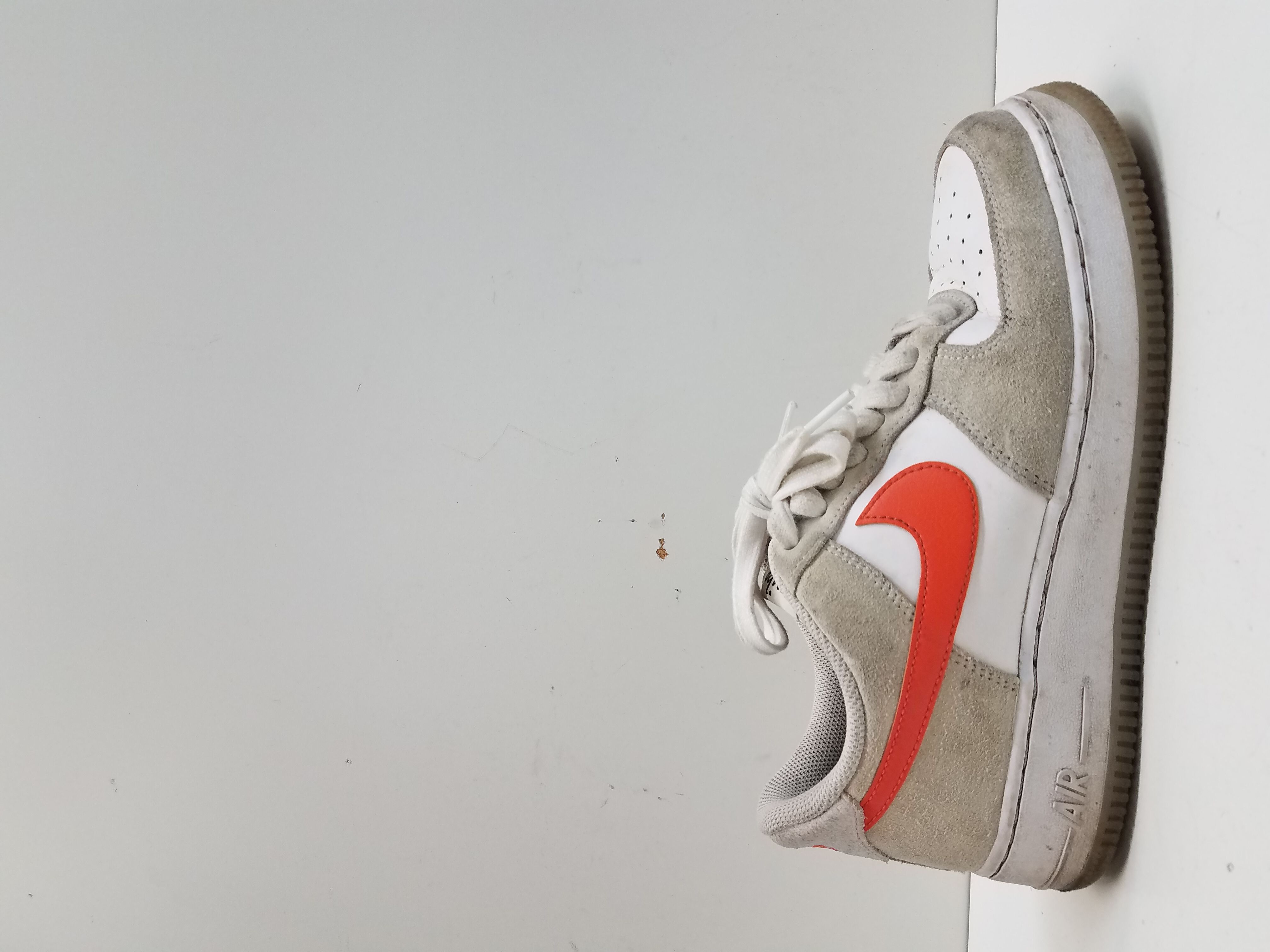 Size 9   Nike Air Force 1 Low First Use Cream Sail/Orange Volt