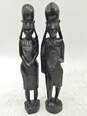 African Tribal Warrior Men And Women Hand Carved Statue Figures Made In Kenya image number 11