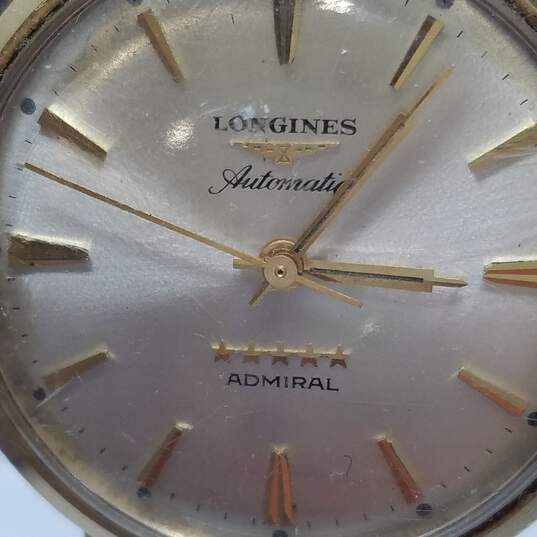 Buy the Longines Automatic Admiral 14K Gold 34mm Vintage Wind-Up Watch ...