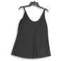 NWT Lafayette 148 Womens Black Scoop Neck Spaghetti Strap Pullover Tank Top Sz M image number 2