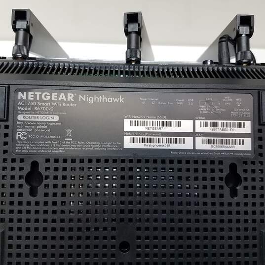 Netgear AC1750 Black Dual Gigabit Band Router Model: R6700v2 For Parts image number 6