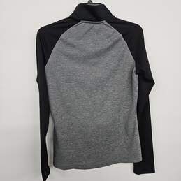 Black Gray Long Sleeve Golf Sweatshirt