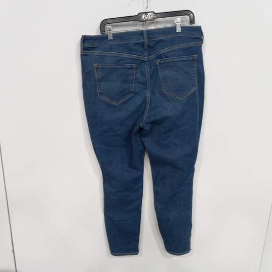 Old Navy Rockstar Super Skinny Extra High Rise Stretch Blue Jeans Size 16 NWT image number 2