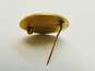 Vintage 10k Yellow Gold Class Brooch Pin 7.0g image number 3
