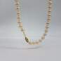 14k Gold Diamond FW Pearl Necklace 31.9g image number 4