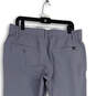 Mens Gray Flat Front Slash Pocket Straight Leg Chino Pants Size 36X32 image number 4