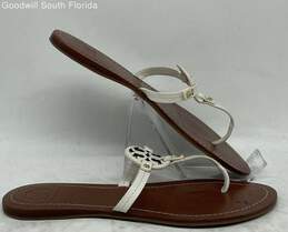 Torry Burch Womens Brown White Sandals Size 9M alternative image