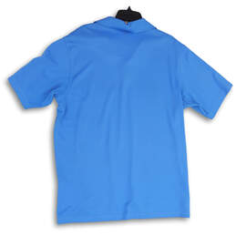 Mens Blue Short Sleeve Collared Slit Hi-Low Climalite Polo shirt Size XL alternative image