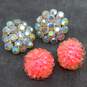 2 Pairs - VNTG Vogue Fashion Clip Earrings image number 1