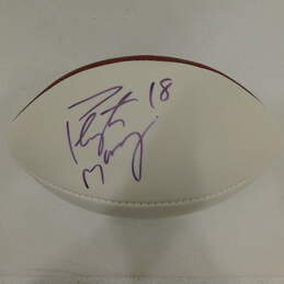 HOF Peyton Manning Autographed Football Colts Broncos