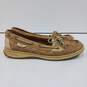 Womens Top Sider 9265943 Beige Leather Slip On Round Toe Boat Shoes Size 8.5 M image number 3