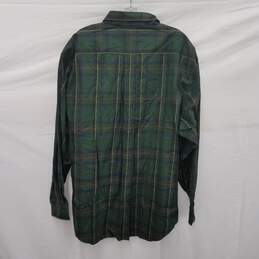 Turnbury 100% Cotton Green Plaid Long Sleeve Shirt Size XL/35 alternative image