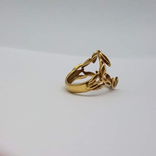 18k Gold Ring Enhancer Size 5.5 5.0g image number 6