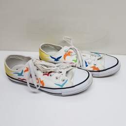 Converse Mara Hoffman White Sneakers With Embroidered Birds