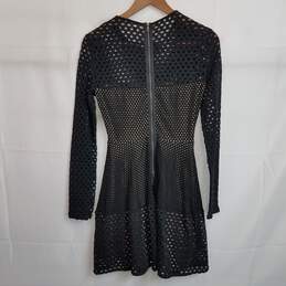BCBG black textured knit long sleeve dress S nwt alternative image