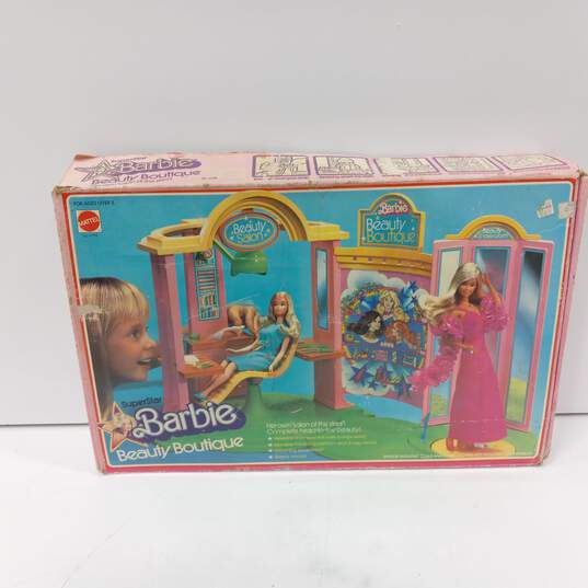 Vintage Mattel #9795 Superstar Barbie Beauty Boutique Playset IOB image number 6