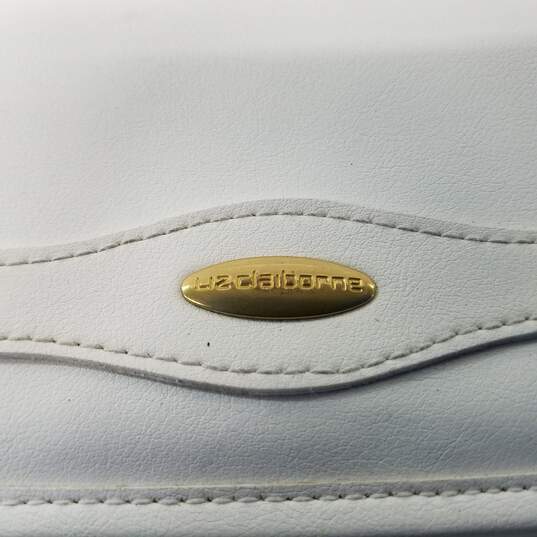 Liz Claiborne Vintage White Leather Crossbody Bag image number 2