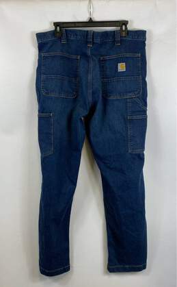 Carhartt Mens Blue Denim Relaxed Fit Straight Leg Jeans Size 38 alternative image