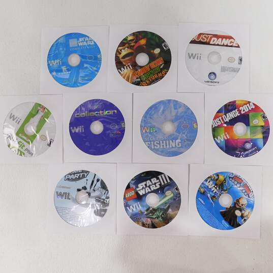 10ct Nintendo Wii Disc Only Lot image number 1
